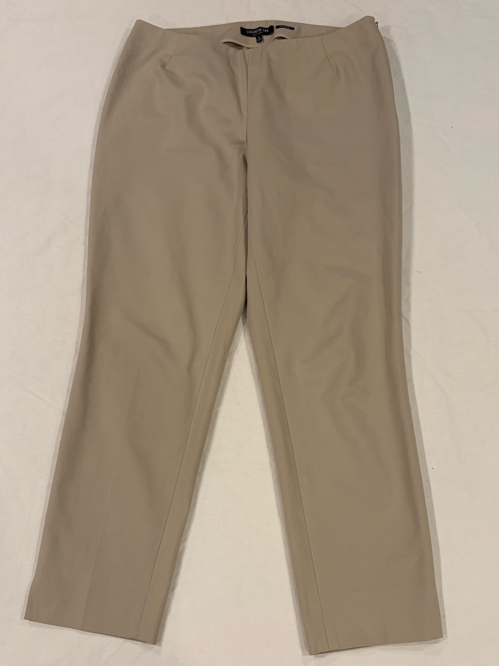 Lafayette 148 New York Khaki Straight-Leg Chinos - Light Tan